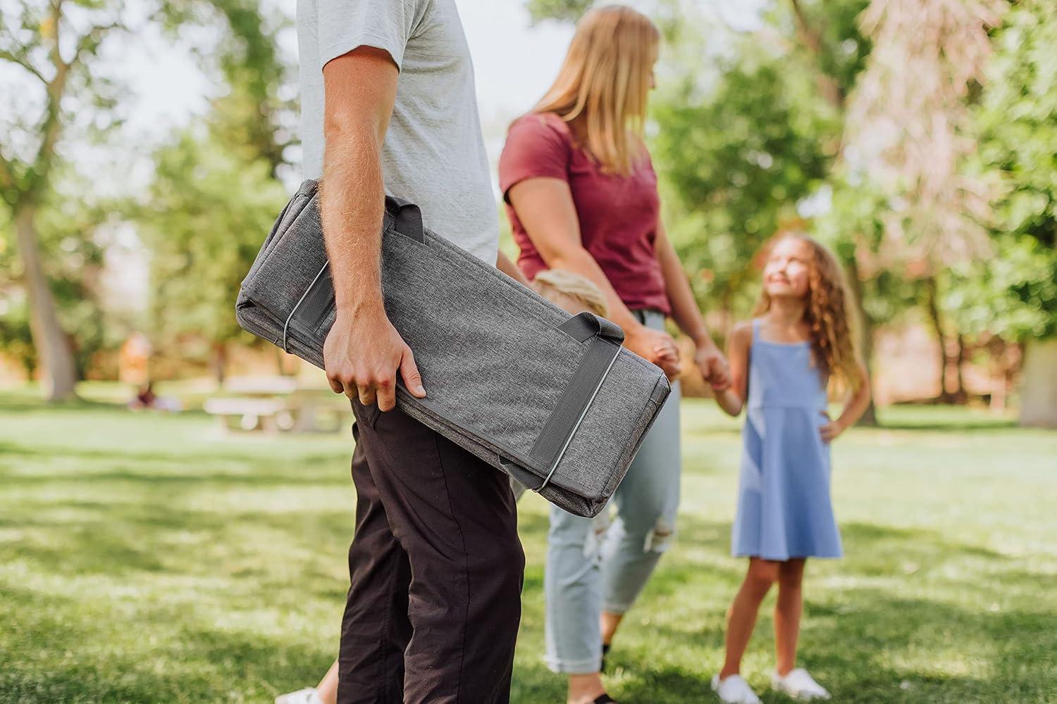 image:imagePicnic TIME 64 Can Collapsible Cooler Large Insulated Soft Cooler Bag Portable Beach Cooler with Shoulder StrapHeathered Gray