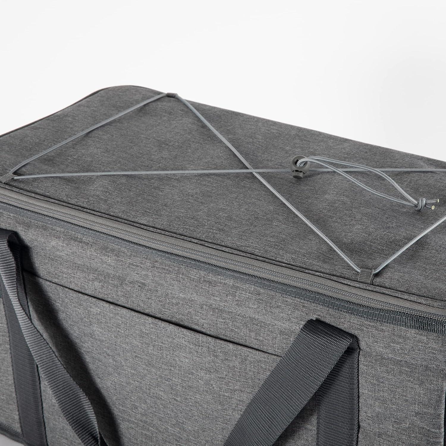image:imagePicnic TIME 64 Can Collapsible Cooler Large Insulated Soft Cooler Bag Portable Beach Cooler with Shoulder StrapHeathered Gray