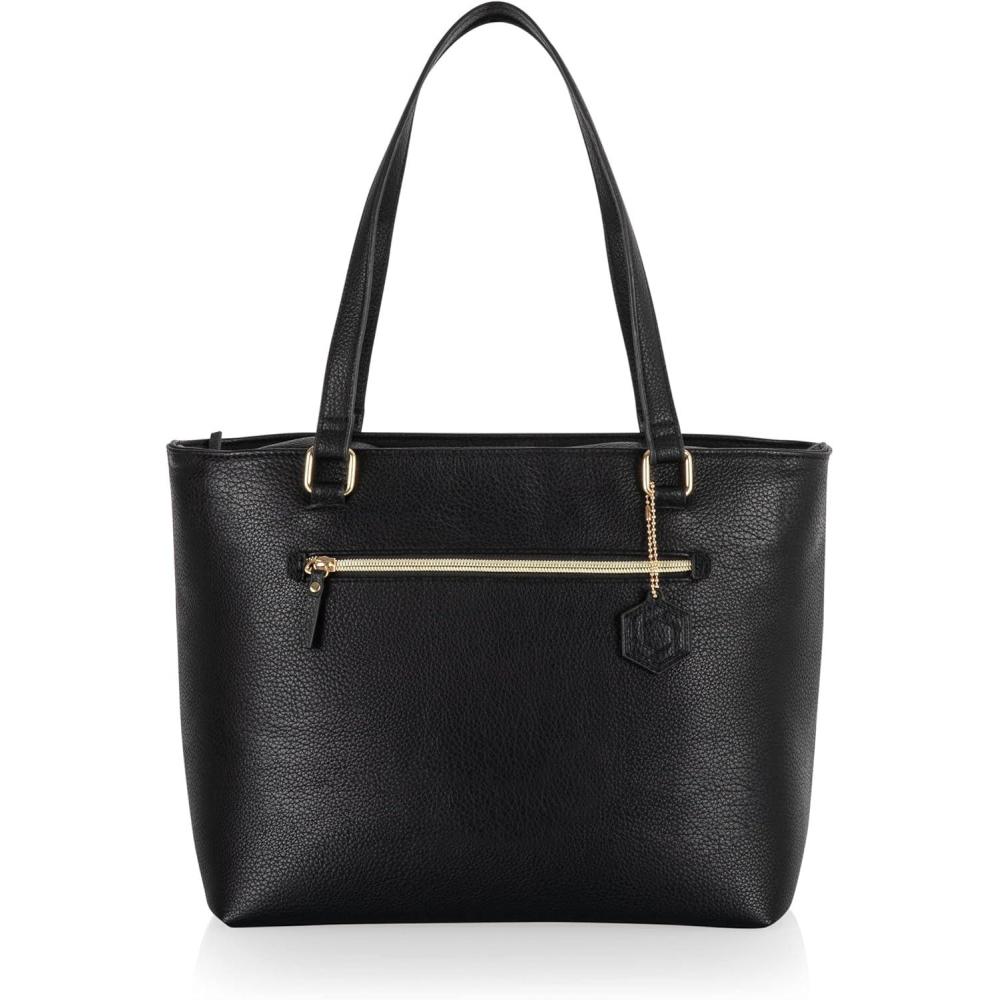 image:imageONIVA a Picnic Time brand Uptown Cooler Tote Bag Insulated Lunch Bag Stylish Beach Bag Soft Cooler Black