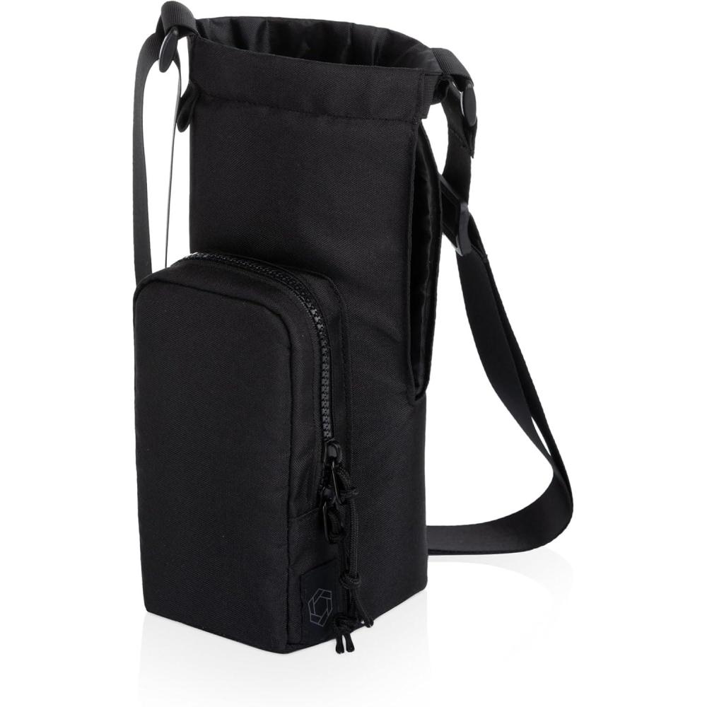 image:imagePICNIC TIME Eclipse 40 oz Tumber Tote Drink Carrier Crossbody BagBlack