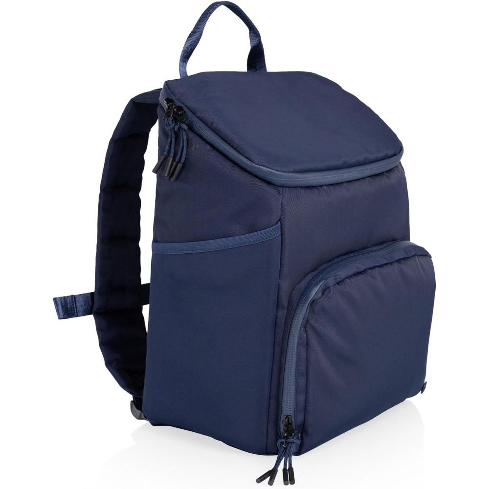 image:imagePICNIC TIME PTX Backpack Cooler Modern Backpack Cooler with 20Can Capacity Fully Insulated Outdoor Lunch Bag with Water Resistant Interior Pockets Padded Straps Black with Gray AccentsNavy Blue