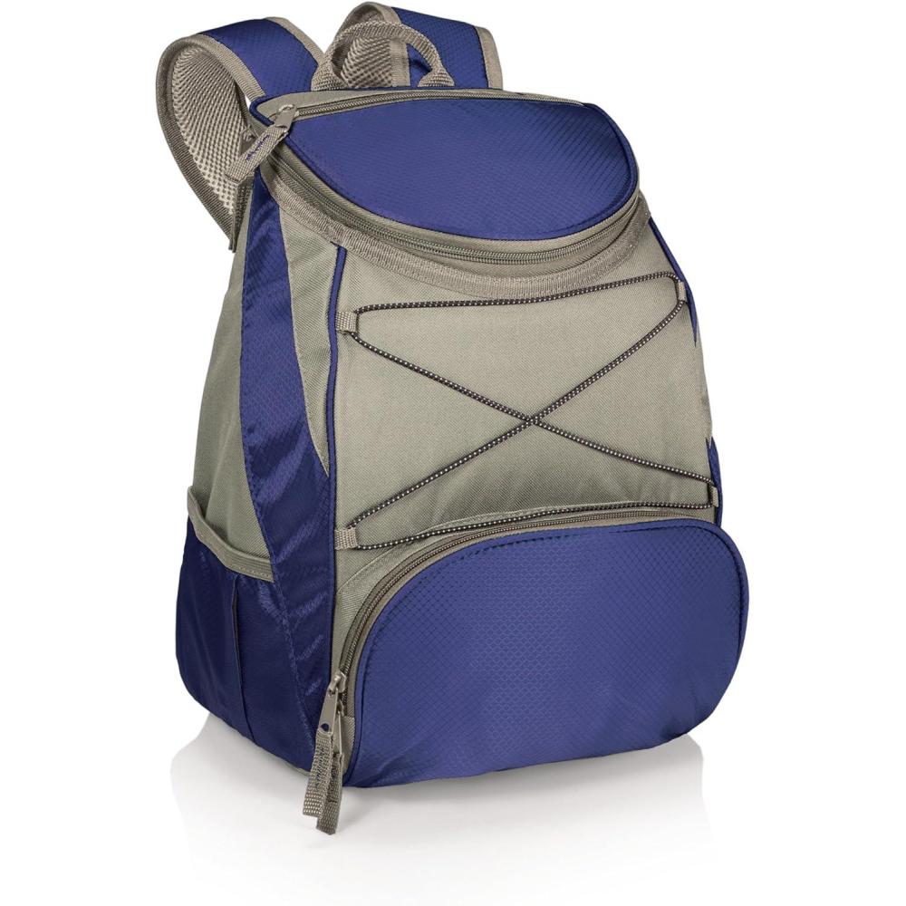 image:imagePICNIC TIME PTX Backpack Cooler Modern Backpack Cooler with 20Can Capacity Fully Insulated Outdoor Lunch Bag with Water Resistant Interior Pockets Padded Straps Black with Gray AccentsNavy Blue with Gray Accents