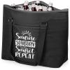 ONIVA – a Picnic Time Brand Personalized Tahoe XL Tote Cooler Bag – Soft Cooler Bag – Picnic Cooler 2(Black)