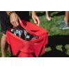 ONIVA – a Picnic Time brand Camping Party Cooler with Stand, Standing Ice Cooler Bag, Leakproof Tub Cooler Stand with Travel Bag(Red)