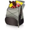 PICNIC TIME PTX Backpack Cooler, Modern Backpack Cooler with 20-Can Capacity, Fully Insulated Outdoor Lunch Bag with Water Resistant Interior, Pockets, Padded Straps, (Black with Gray Accents)(Black with Gray Accents)