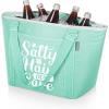 PICNIC TIME Personalized Topanga Tote Cooler Bag – Soft Cooler Bag – Picnic Cooler(Teal)