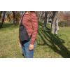 Picnic TIME Strider Crossbody Cooler Sling Bag, Insulated Fanny Pack, (Black)