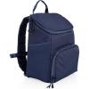 PICNIC TIME PTX Backpack Cooler, Modern Backpack Cooler with 20-Can Capacity, Fully Insulated Outdoor Lunch Bag with Water Resistant Interior, Pockets, Padded Straps, (Black with Gray Accents)(Navy Blue)