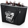 PICNIC TIME Personalized Topanga Tote Cooler Bag – Soft Cooler Bag – Picnic Cooler(Black)