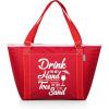 PICNIC TIME Personalized Topanga Tote Cooler Bag – Soft Cooler Bag – Picnic Cooler(Red)