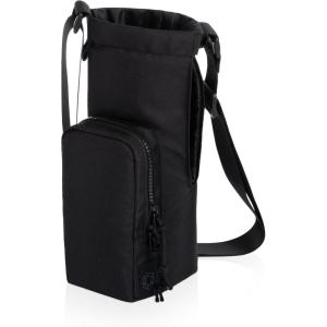 PICNIC TIME Eclipse 40 oz Tumber Tote, Drink Carrier Crossbody Bag(Black)