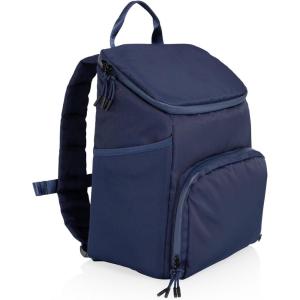 PICNIC TIME PTX Backpack Cooler, Modern Backpack Cooler with 20-Can Capacity, Fully Insulated Outdoor Lunch Bag with Water Resistant Interior, Pockets, Padded Straps, (Black with Gray Accents)(Navy Blue)