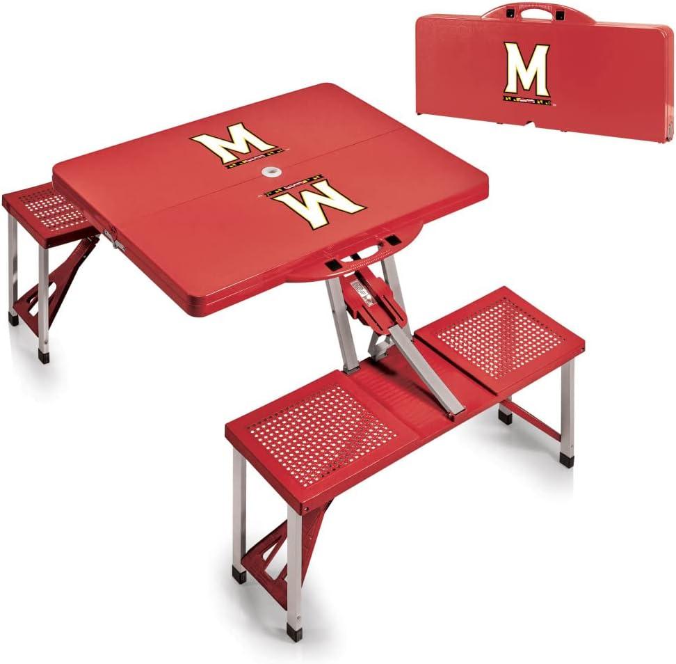 image:imagePICNIC TIME NCAA North Carolina Tar Heels Folding Picnic Table Camping Table Outdoor Table with Umbrella HoleRed