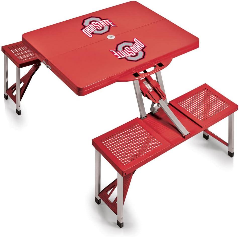 image:imagePICNIC TIME NCAA North Carolina Tar Heels Folding Picnic Table Camping Table Outdoor Table with Umbrella HoleRed