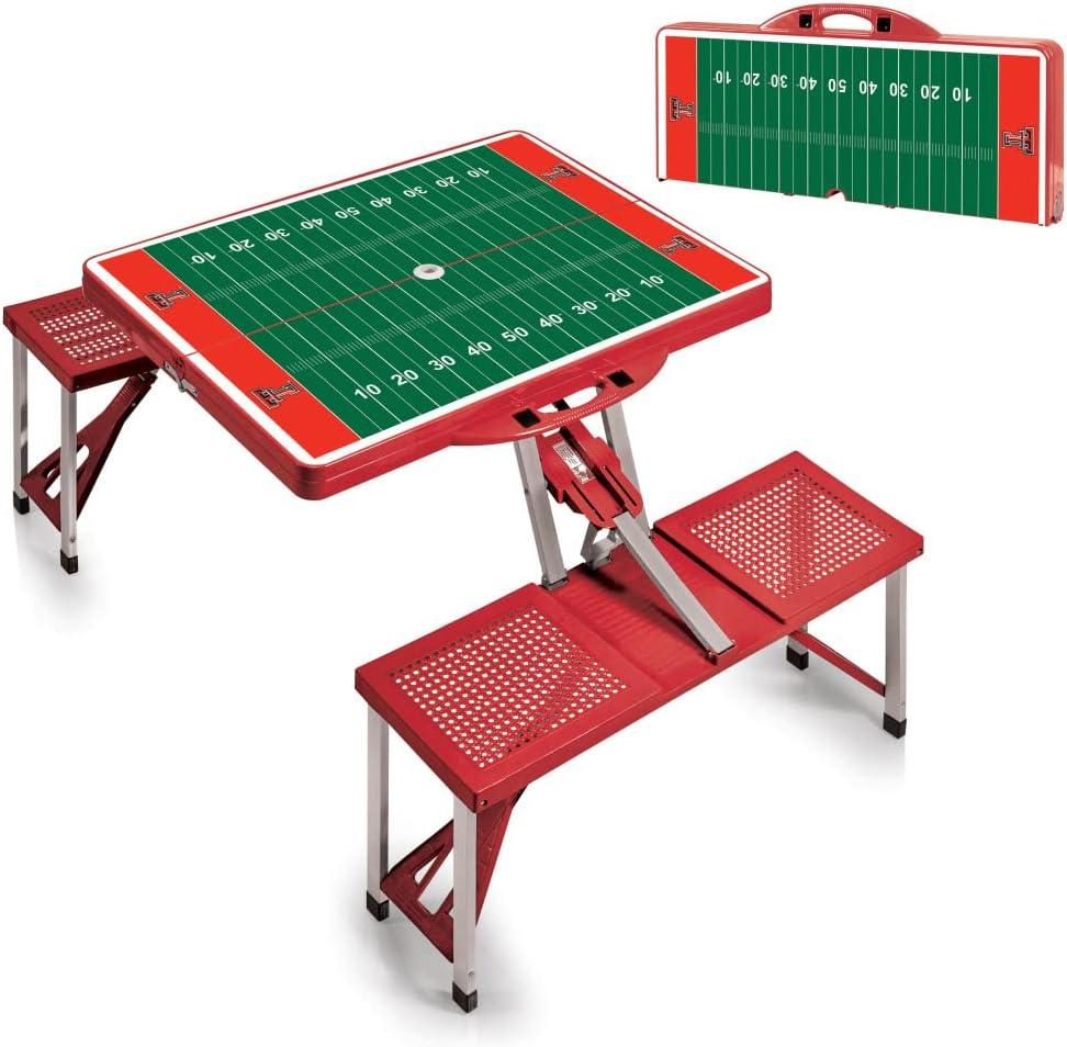 image:imagePICNIC TIME NCAA North Carolina Tar Heels Folding Picnic Table Camping Table Outdoor Table with Umbrella HoleRed