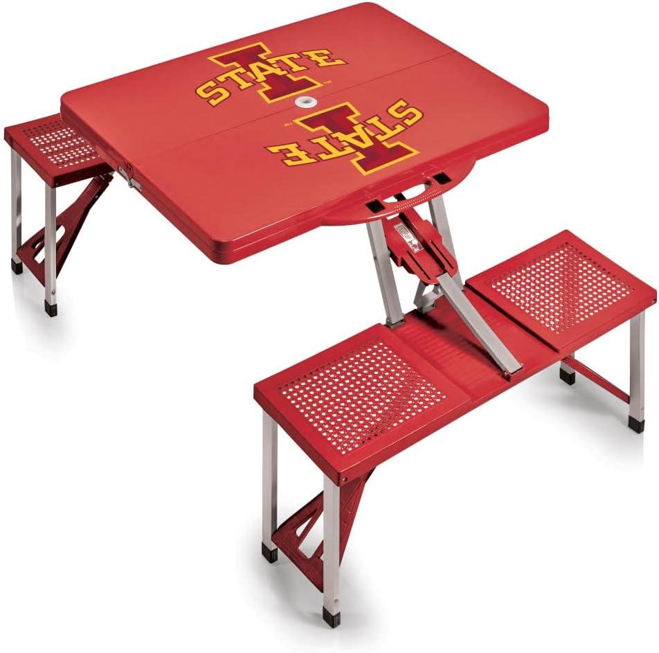 image:imagePICNIC TIME NCAA North Carolina Tar Heels Folding Picnic Table Camping Table Outdoor Table with Umbrella HoleRed