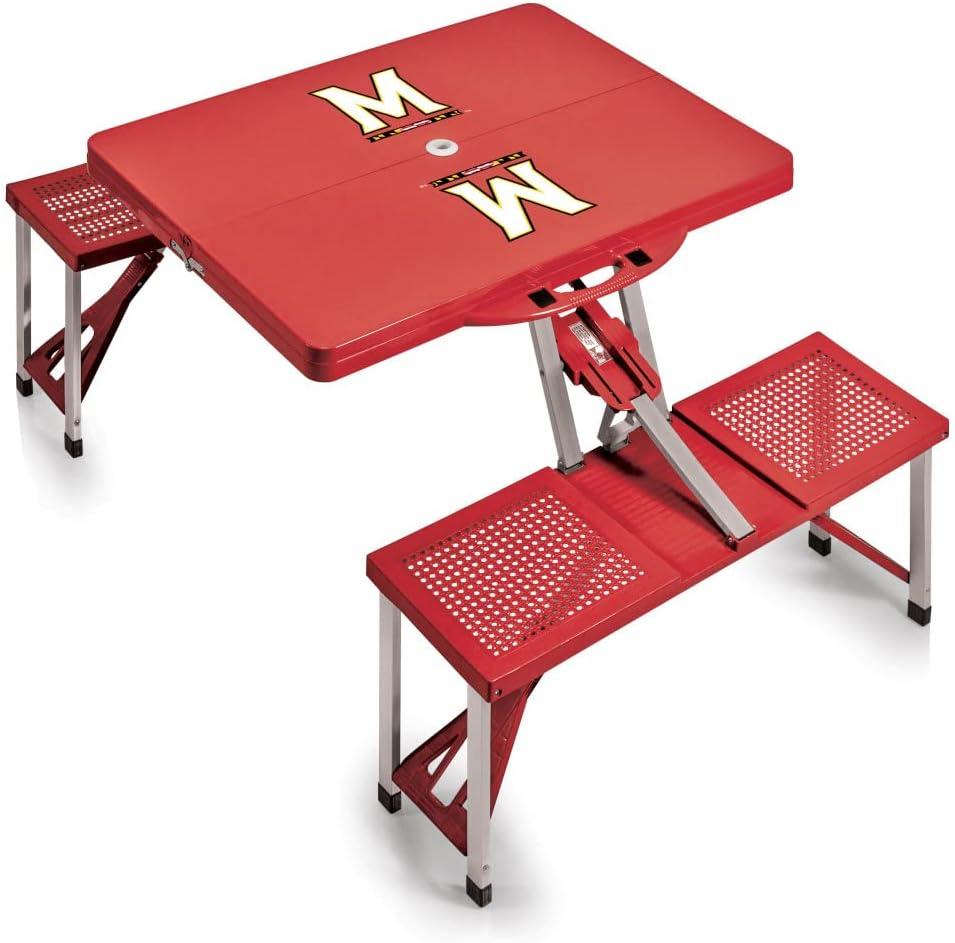 image:imagePICNIC TIME NCAA North Carolina Tar Heels Folding Picnic Table Camping Table Outdoor Table with Umbrella HoleRed