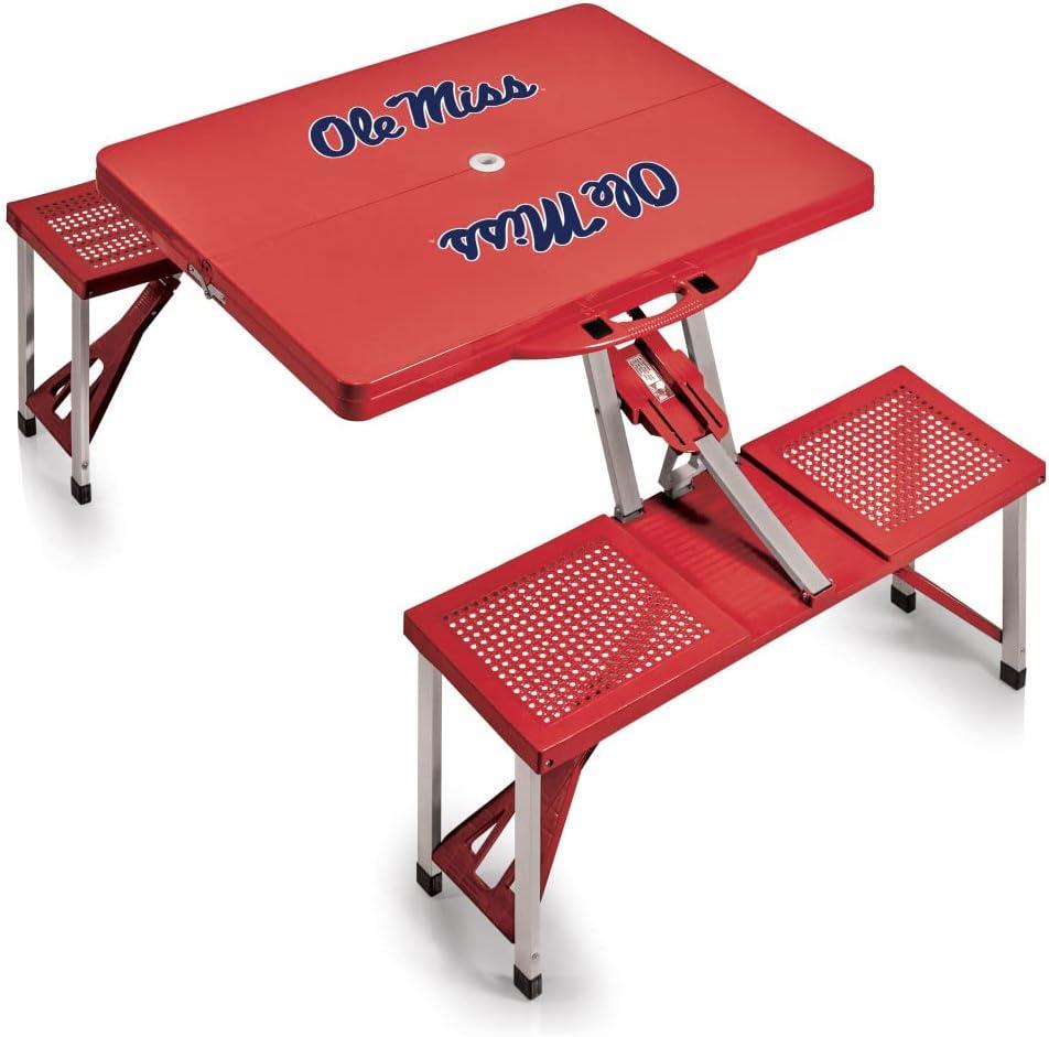 image:imagePICNIC TIME NCAA North Carolina Tar Heels Folding Picnic Table Camping Table Outdoor Table with Umbrella HoleRed