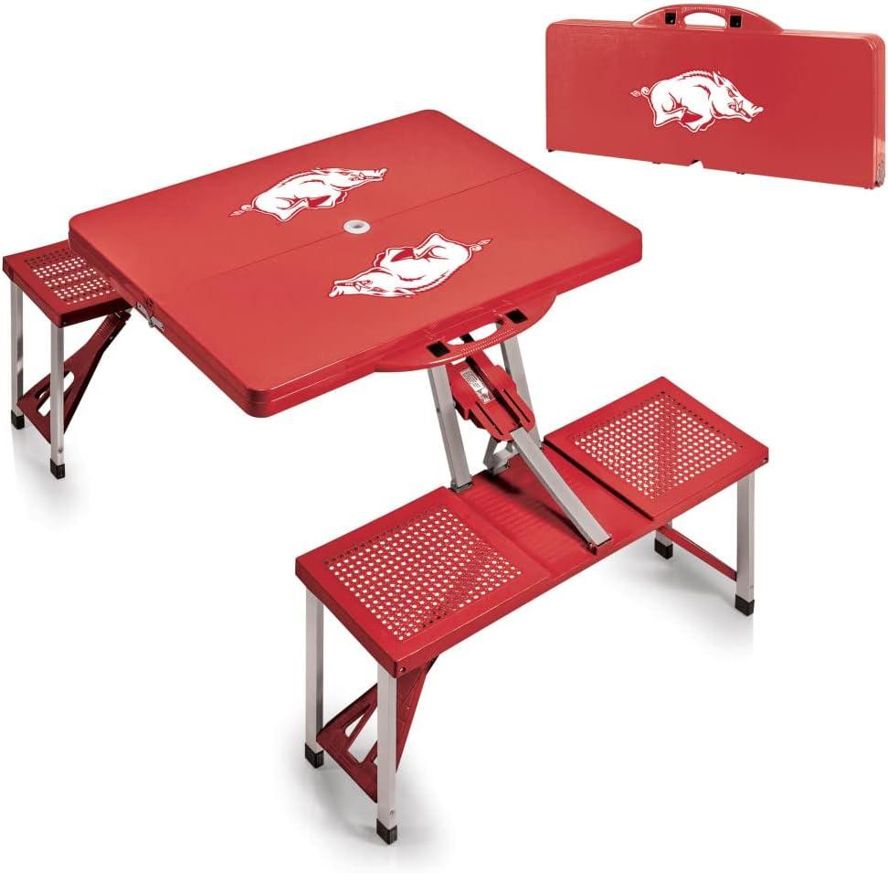 image:imagePICNIC TIME NCAA North Carolina Tar Heels Folding Picnic Table Camping Table Outdoor Table with Umbrella HoleRed