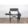 NCAA Baylor Bears Fusion Camping Chair with Side Table and Soft Cooler – Beach Chair for Adults – Lawn Chair(Dark Gray With Black Accents)