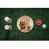 PICNIC TIME NCAA Arizona Wildcats Homerun! Bamboo Cutting Board with Team Logo(Wisconsin Badgers)