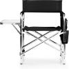 PICNIC TIME NCAA Baylor Bears Sports Chair with Side Table – Beach Chair – Camp Chair for Adults(Black)
