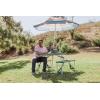 PICNIC TIME NCAA North Carolina Tar Heels Folding Picnic Table – Camping Table – Outdoor Table with Umbrella Hole(Hunter Green)