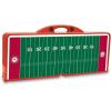 PICNIC TIME NCAA North Carolina Tar Heels Folding Picnic Table – Camping Table – Outdoor Table with Umbrella Hole(Red With Football Field)
