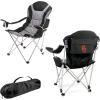 Picnic TIME NCAA Arkansas Razorbacks Reclining Camp Chair – Beach Chair for Adults – Sports Chair with Carry Bag(Black)