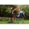 Picnic TIME NCAA Arkansas Razorbacks Reclining Camp Chair – Beach Chair for Adults – Sports Chair with Carry Bag(Navy Blue With Gray Accents)