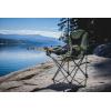 Picnic TIME NCAA Arkansas Razorbacks Reclining Camp Chair – Beach Chair for Adults – Sports Chair with Carry Bag(Sage Green With Gray Accents)
