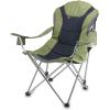 Picnic TIME NCAA Arkansas Razorbacks Reclining Camp Chair – Beach Chair for Adults – Sports Chair with Carry Bag(Sage Green With Gray Accents)