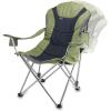Picnic TIME NCAA Arkansas Razorbacks Reclining Camp Chair – Beach Chair for Adults – Sports Chair with Carry Bag(Sage Green With Gray Accents)