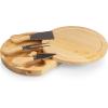 Toscana – A Picnic Time Brand Brie Cutting Board & Tools Set Cheese Boards, One Size, Rubberwood