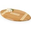 Toscana – A Picnic Time Brand Touchdown Football Cutting Board & Serving Tray Cheese Boards, One Size, Bamboo