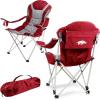 Picnic TIME NCAA Arkansas Razorbacks Reclining Camp Chair – Beach Chair for Adults – Sports Chair with Carry Bag(Dark Red)