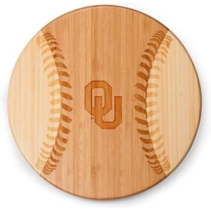 PICNIC TIME NCAA Arizona Wildcats Homerun! Bamboo Cutting Board with Team Logo(Oklahoma Sooners)