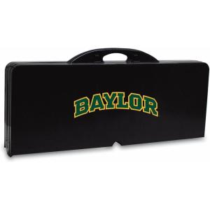 PICNIC TIME NCAA Baylor Bears Folding Picnic Table – Camping Table – Outdoor Table with Umbrella Hole, (Hunter Green)