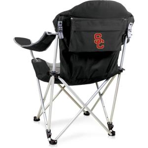 Picnic TIME NCAA Arkansas Razorbacks Reclining Camp Chair – Beach Chair for Adults – Sports Chair with Carry Bag(Black)