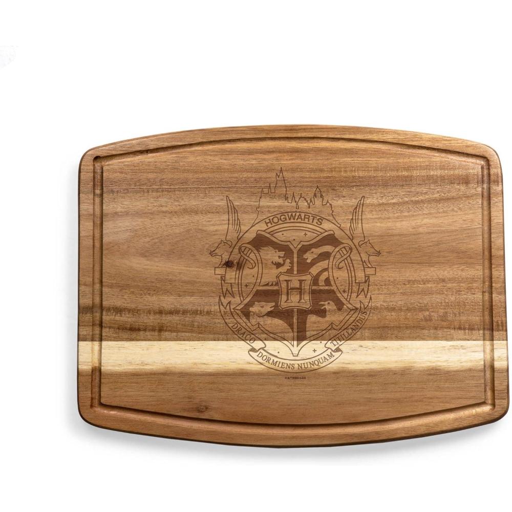 image:imagePICNIC TIME Harry Potter Hufflepuff Ovale Acacia Cutting Board Serving Board Charcuterie Cheese Board with Juice Groove Wizarding Kitchen Decor Gift Acacia WoodHarry Potter Hogwarts  Acacia Wood