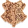 PICNIC TIME Harry Potter Hogwarts Crest Cheese Board Set with Knives, Charcuterie and Serving Board with Hidden Drawer, Parawood Construction, Magical Gift for Entertaining (Parawood)