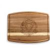 PICNIC TIME Harry Potter Hufflepuff Ovale Acacia Cutting Board Serving Board Charcuterie Cheese Board with Juice Groove Wizarding Kitchen Decor Gift, (Acacia Wood)(Harry Potter Slytherin – Acacia Wood)