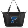 PICNIC TIME NHL Tarana Cooler Tote Bag made with Recycled Materials, Soft Cooler Tote Bag, Upcycled Picnic Cooler, (Carbon Black)(St Louis Blues)