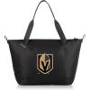 PICNIC TIME NHL Tarana Cooler Tote Bag made with Recycled Materials, Soft Cooler Tote Bag, Upcycled Picnic Cooler, (Carbon Black)(Vegas Golden Knights)