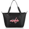 PICNIC TIME NHL Tarana Cooler Tote Bag made with Recycled Materials, Soft Cooler Tote Bag, Upcycled Picnic Cooler, (Carbon Black)(Washington Capitals)