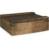 LEGACY – a Picnic Time brand Personalized Whiskey Box Gift Set, Includes Whiskey Glasses, Chillding Stones, and Stone Coasters, (Oak Wood)(Mr and Mrs)