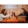 LEGACY Hers and Hers Pilsner Craft Beer Set with 2 Beer Glasses, Personalized Couples Gift For Beer Lovers, Wedding and Anniversary Gift, (Acacia Wood)(His and His)