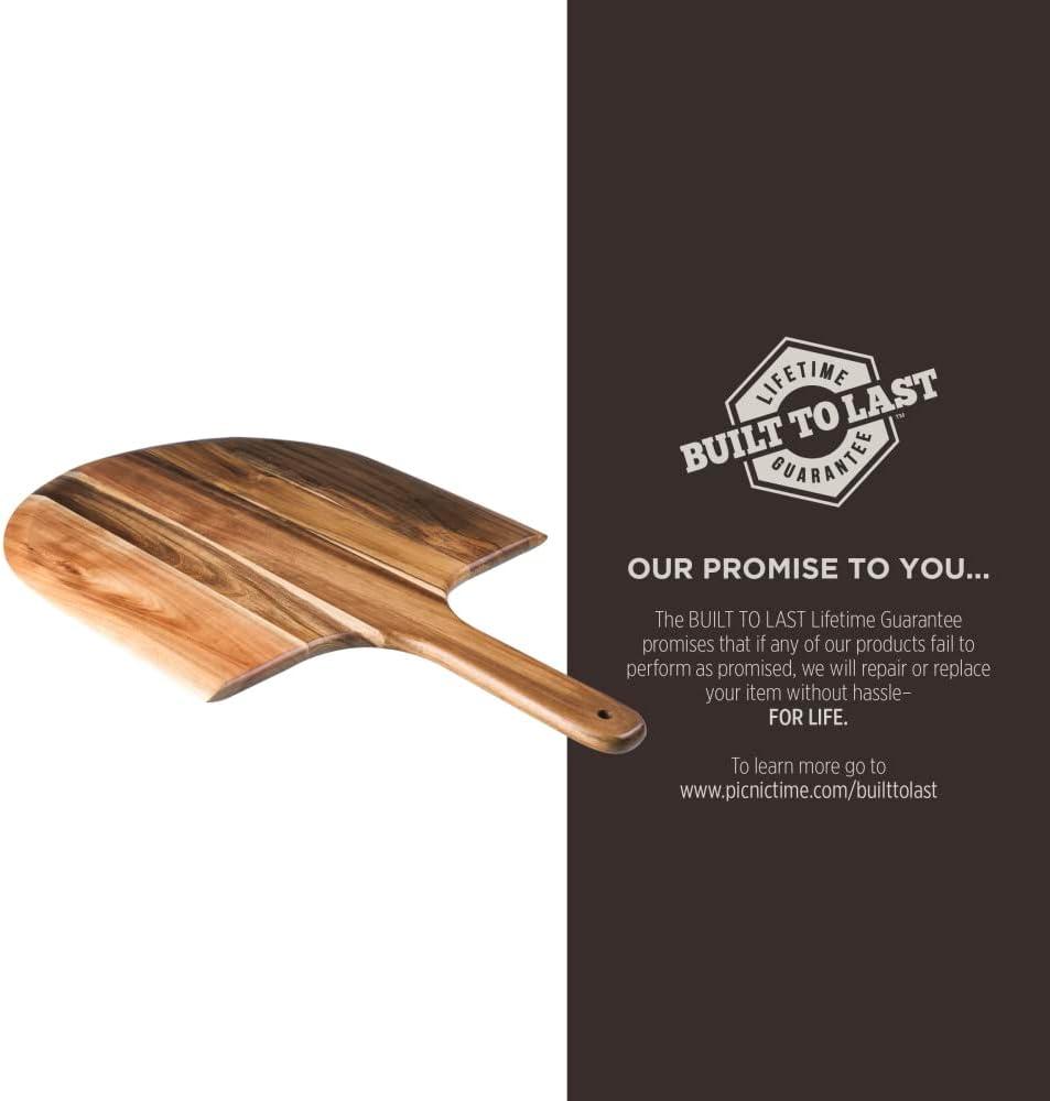 image:imagePICNIC TIME NFL Acacia Wood Pizza Peel Serving Pizza Paddle Bread Peel Acacia WoodKansas City Chiefs