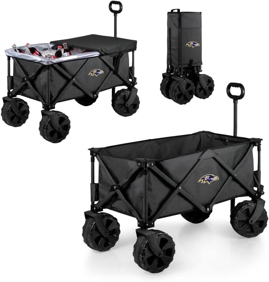 image:imagePICNIC TIME NFL Adventure Wagon Elite AllTerrain Portable Utility WagonBaltimore Ravens