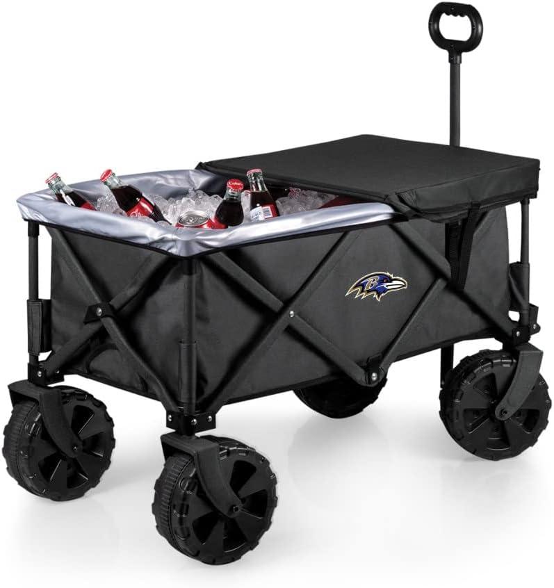 image:imagePICNIC TIME NFL Adventure Wagon Elite AllTerrain Portable Utility WagonBaltimore Ravens